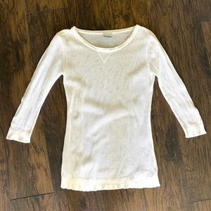 Columbia White Knit Pullover Sweater